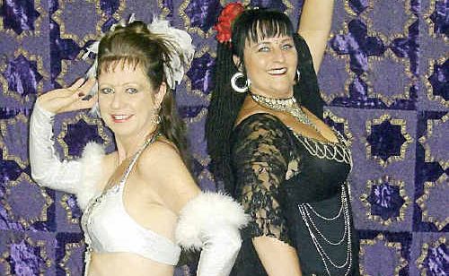SHIMMY: Melanie Fitzgibbon and Cathy Howe will represent Queensland at the 2010 Belly Dancing Star Awards in Sydney this Friday night. SHIMMY: Melanie Fitzgibbon and Cathy Howe will represent Queensland at the 2010 Belly Dancing Star Awards in Sydney this Friday night.